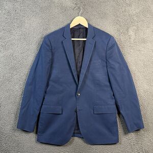 J Crew Ludlow Blazer Mens 40R Navy Blue Cotton Sport Coat Suit Jacket Classic